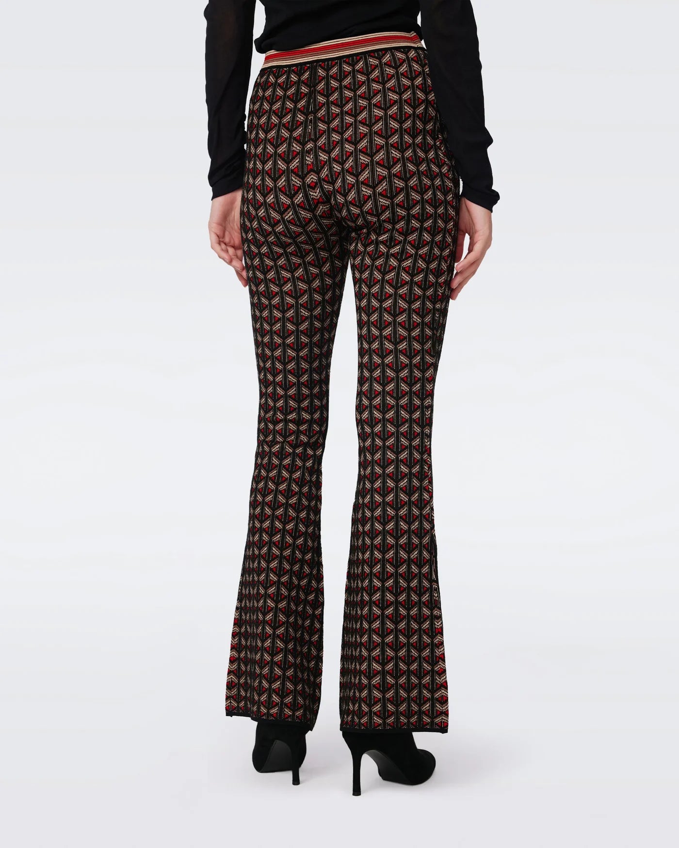 DVF PANT ASHDON PUNTO MARRÓN