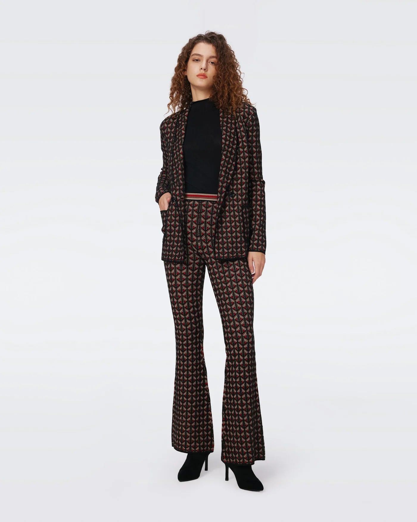 DVF PANT ASHDON PUNTO MARRÓN